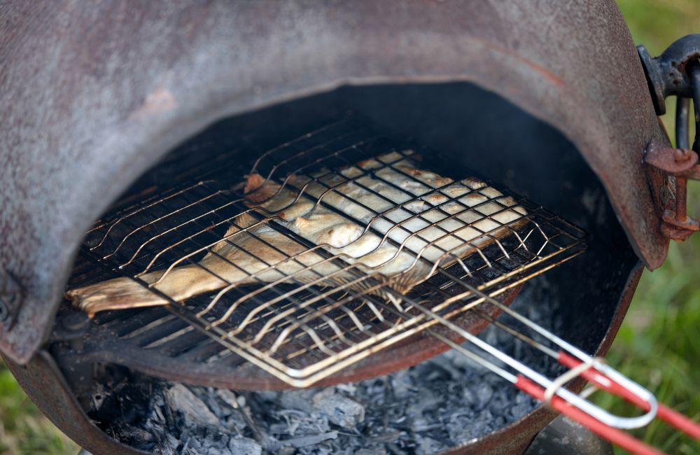 how to cook in a chiminea